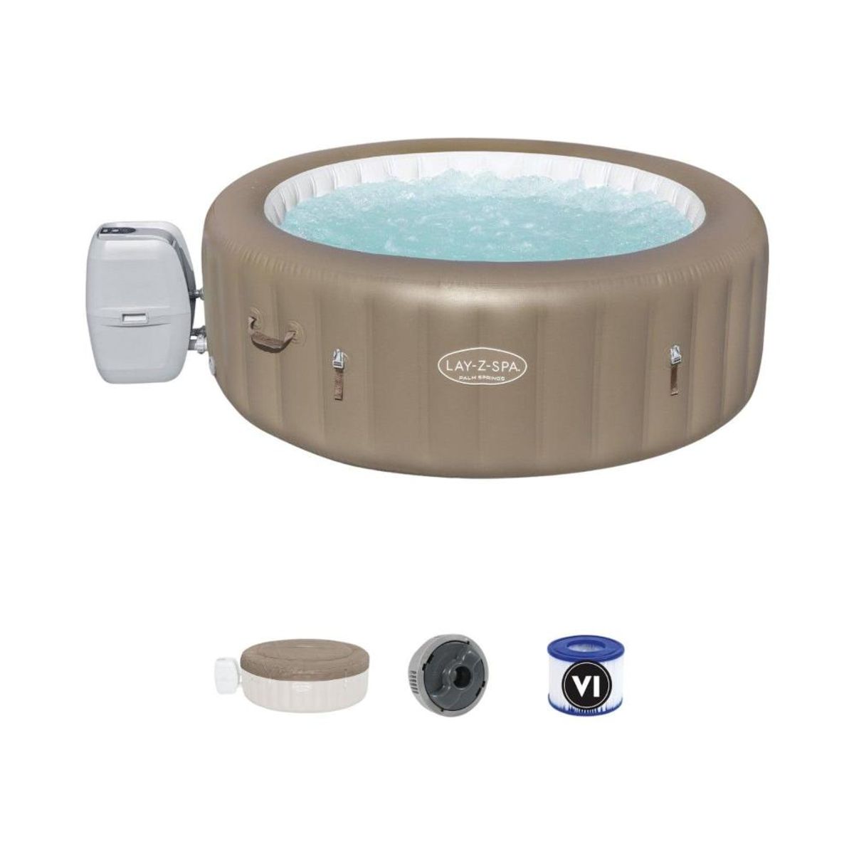 BESTWAY - SPA JACUZZI INFLABLE BESTWAY PALM SPRING AIRJET 6 PERSONAS 196 x 71