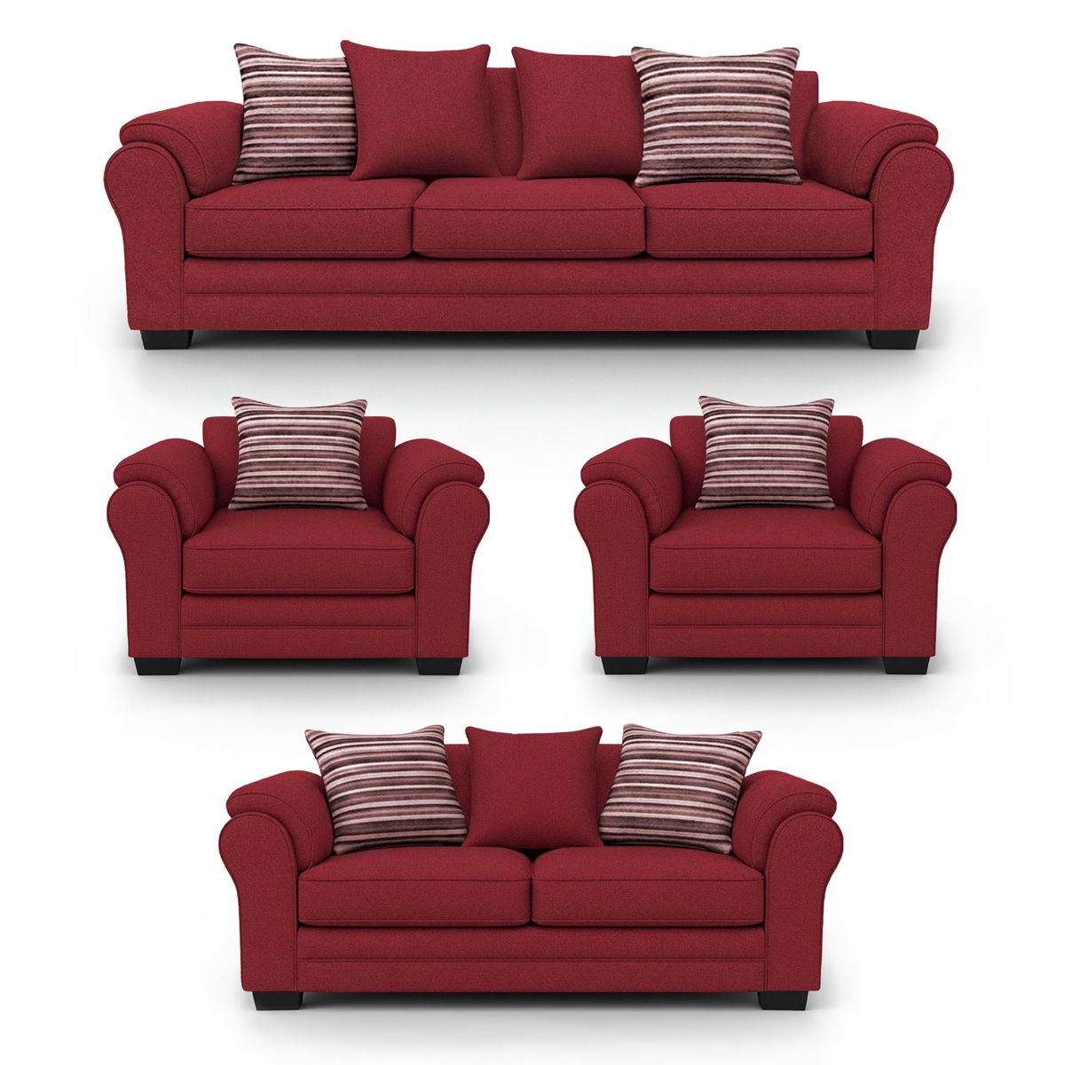 AMERICA DECORA - Living 9 Cuerpos 4+3+1+1 XL Con Resorte Estructural Grandón Chenille