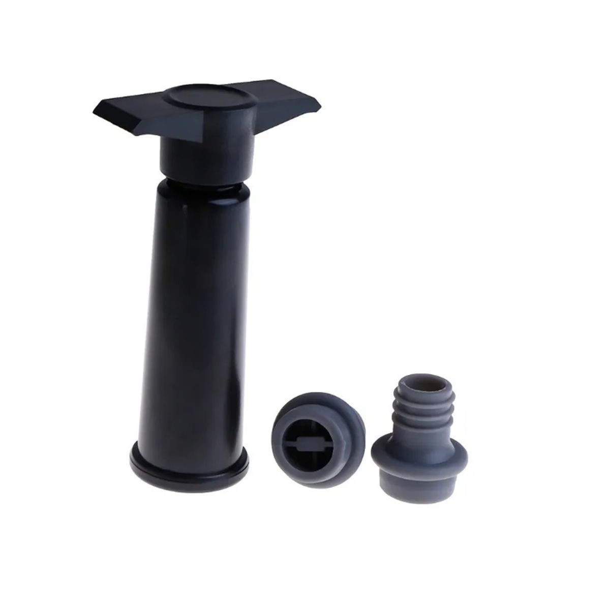 GENERICO - Bomba Sellador Vacio Vino Extractor Aire Con 2 Tapones