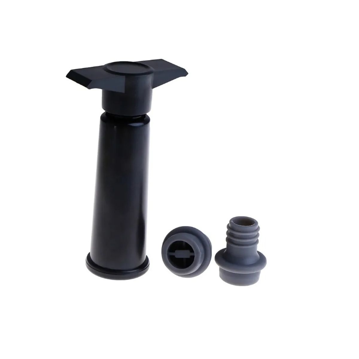 GENERICO - Bomba Sellador Vacio Vino Extractor Aire Con 2 Tapones