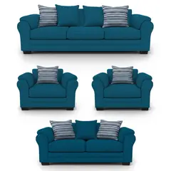 AMERICA DECORA - Living 9 Cuerpos 4+3+1+1 XL Con Resorte Estructural Grandón Chenille