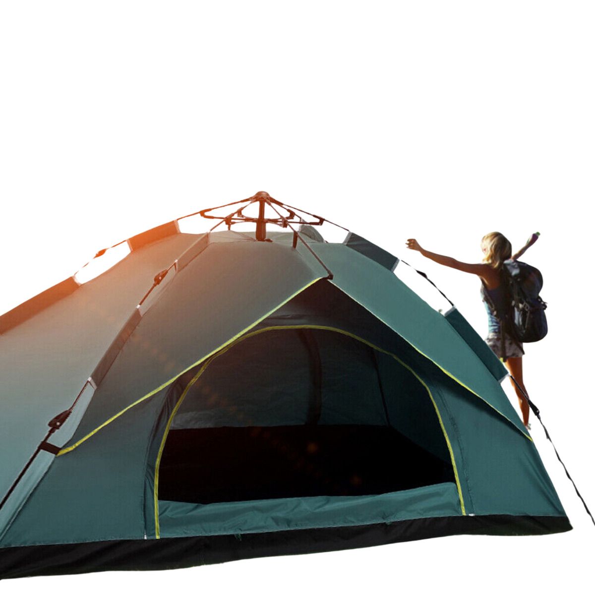 GENERICO - Carpa Familiar 4 Personas con Mosquitero y Acceso Doble Outdoor