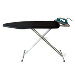 EKOL TACTICA MILITAR - Tabla De Planchar Premium Metal Tela Gris 134x36 cm