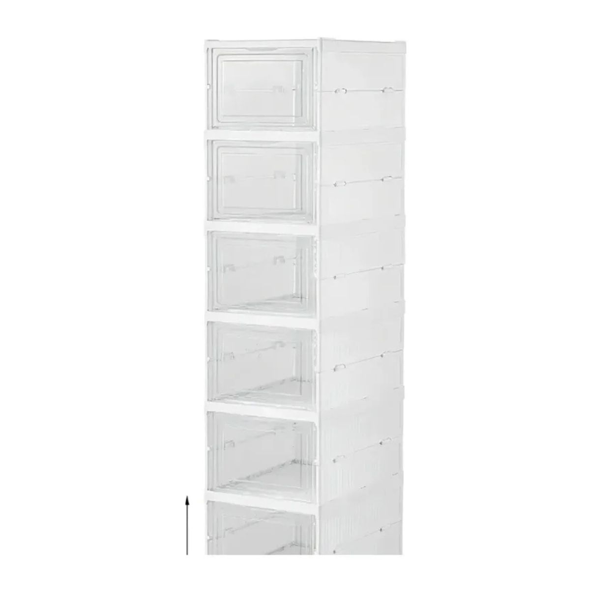 GENERICO - Organizador De Zapatos Con Puertas Transparentes 6 Niveles