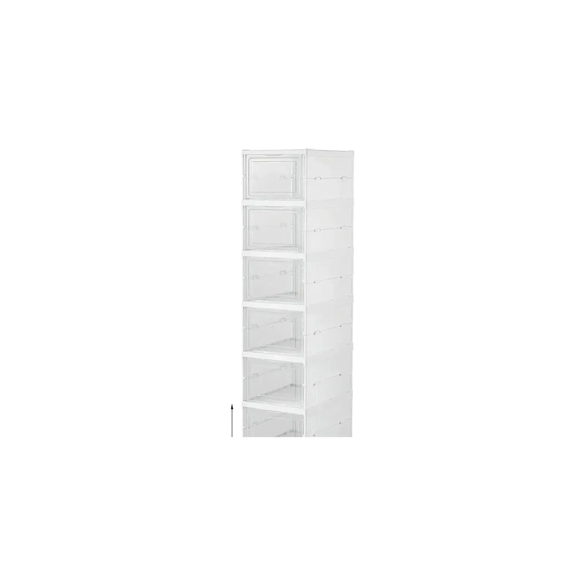 GENERICO - Organizador De Zapatos Con Puertas Transparentes 6 Niveles