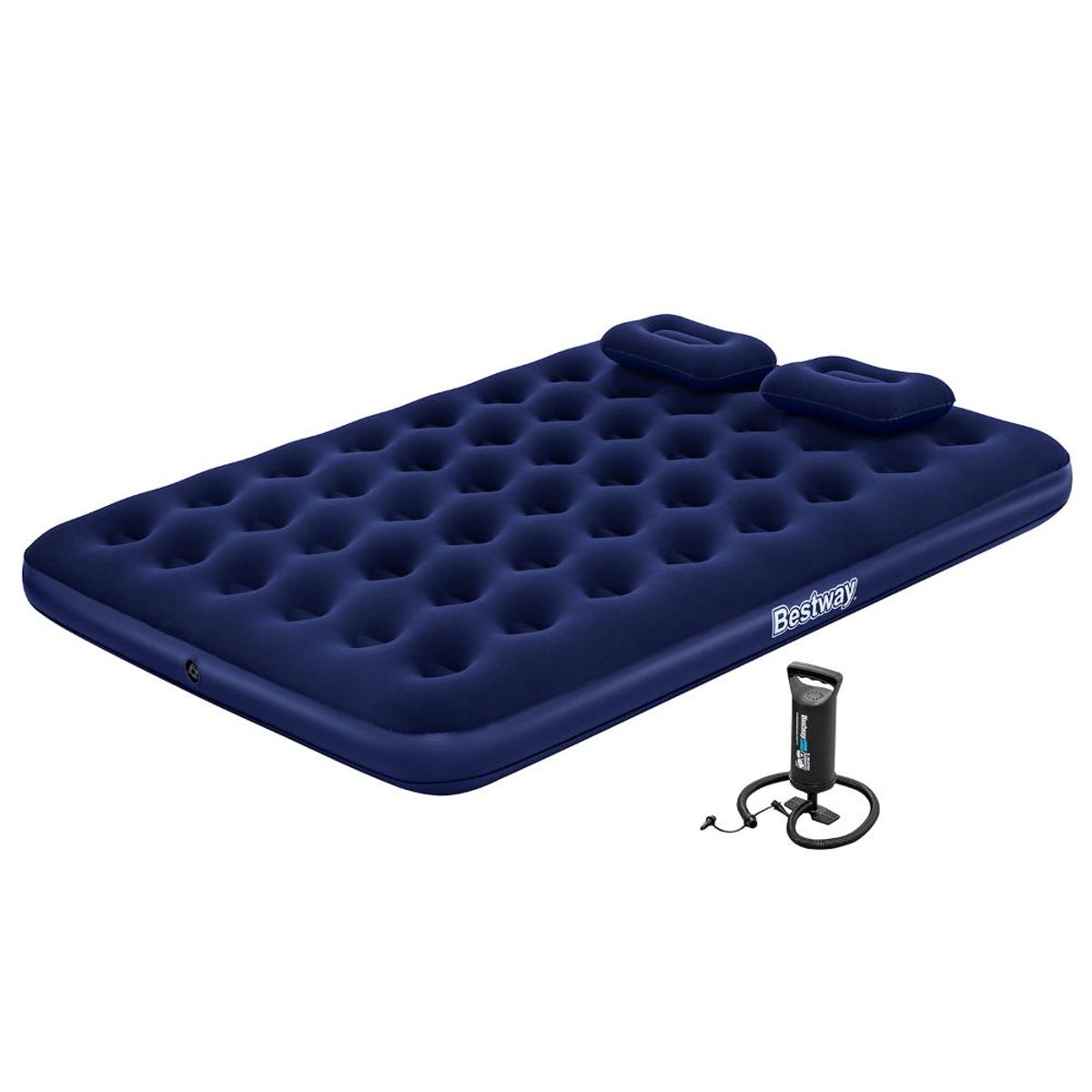 BESTWAY - COLCHÓN INFLABLE BESTWAY QUEEN 25 PLAZAS 2 ALMOHAD 203 x 152 x 22