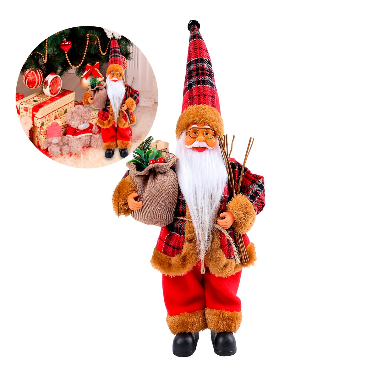 GENERICO - Viejito Pascuero Decoración Adorno Mono Muñeco Navideño