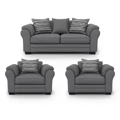 AMERICA DECORA - Living 5 Cuerpos 3+1+1 XL Con Resorte Estructural Grandón Chenille