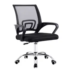 GENERICO - SILLA ESCRITORIO NEGRO REGULABLE - Negro