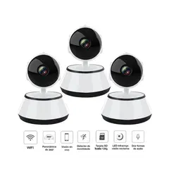 VIPA - Pack 3 Cámaras Seguridad IP Wifi Interior Modelo R15