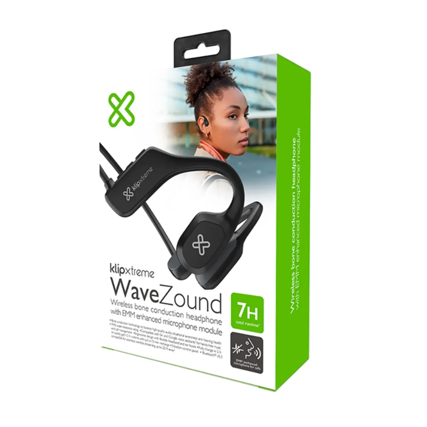 洋楽 Xtended Klip KLIPXTREME Klip Xtreme KBC-500 Audífonos WaveZound, Conducción