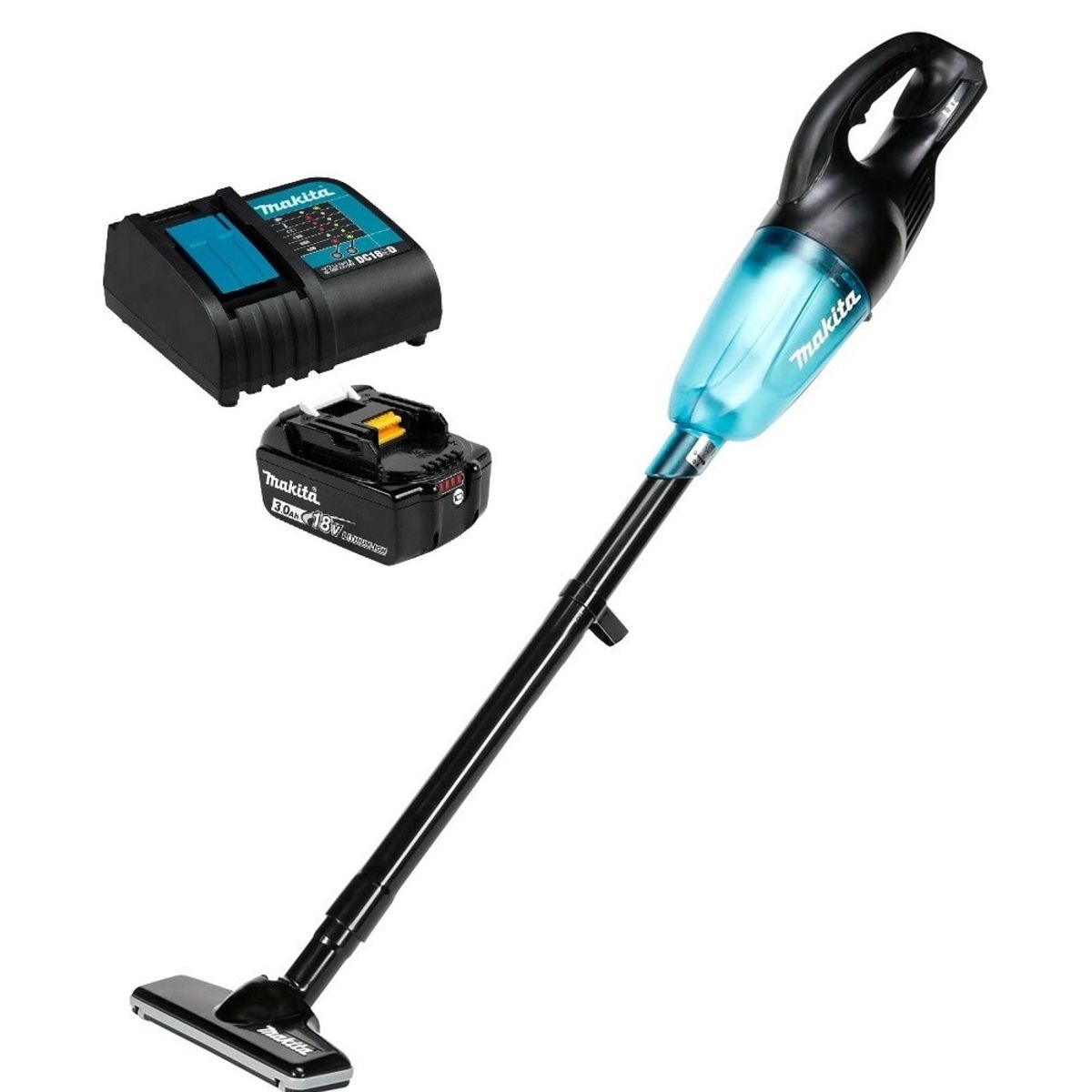 MAKITA - Aspiradora Portátil 18v Inalámbrica Makita DCL180  (3 Ah)