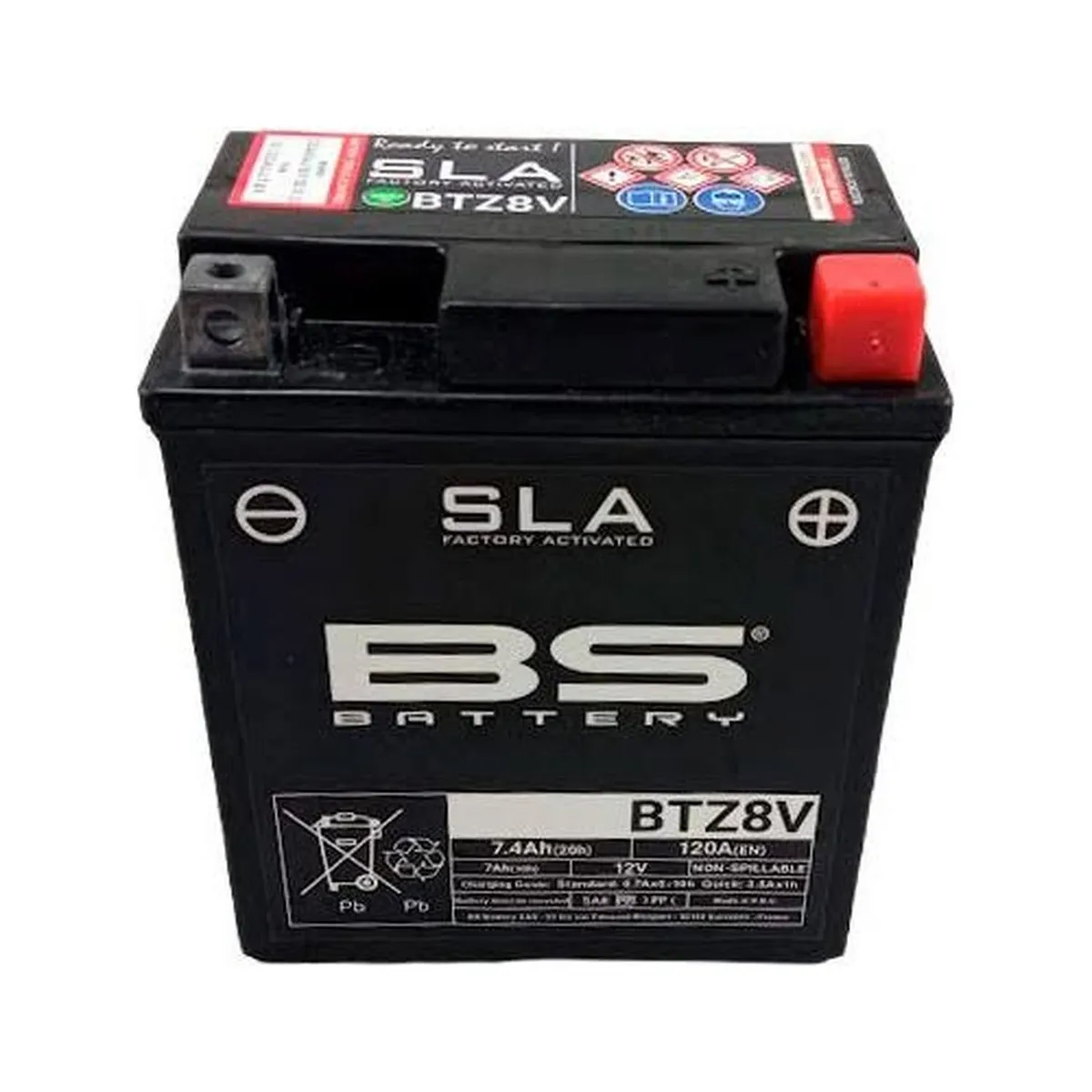 GENERICO - Bateria De Moto Bs Battery Btz8v Agm Ytx7l 7.4ah
