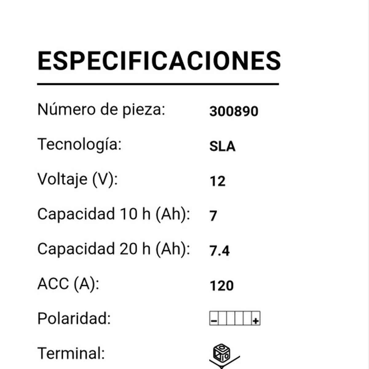 GENERICO - Bateria De Moto Bs Battery Btz8v Agm Ytx7l 7.4ah