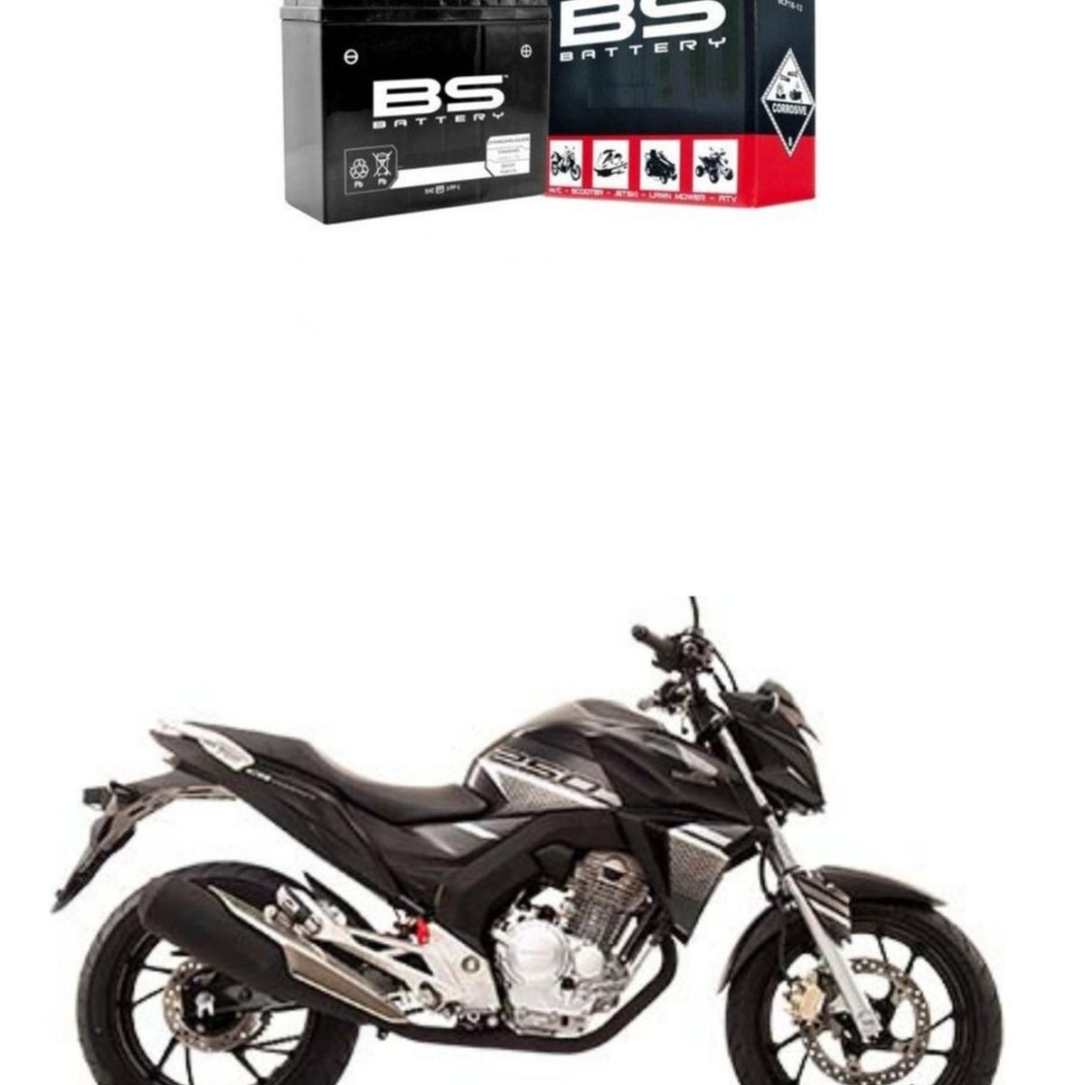 GENERICO - Bateria Moto Honda Cb 250 Twister Inyectada