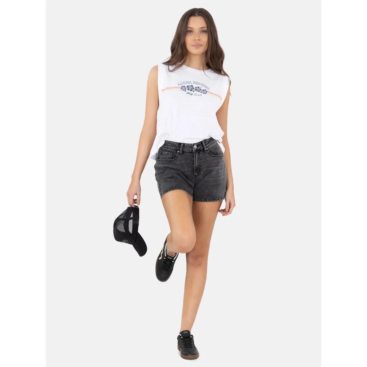 RIP CURL - Short Shore Negro Mujer Rip Curl