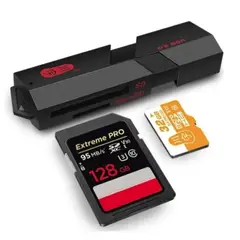 GENERICO - Lector de Tarjetas 2 en 1 USB 3.0 - 3.1 - SD / TF / Micro SD