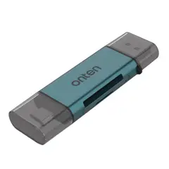 ONTEN - Lector de Tarjetas 2 en 1 USB-A/USB-C a SD 2.0/TF 2.0