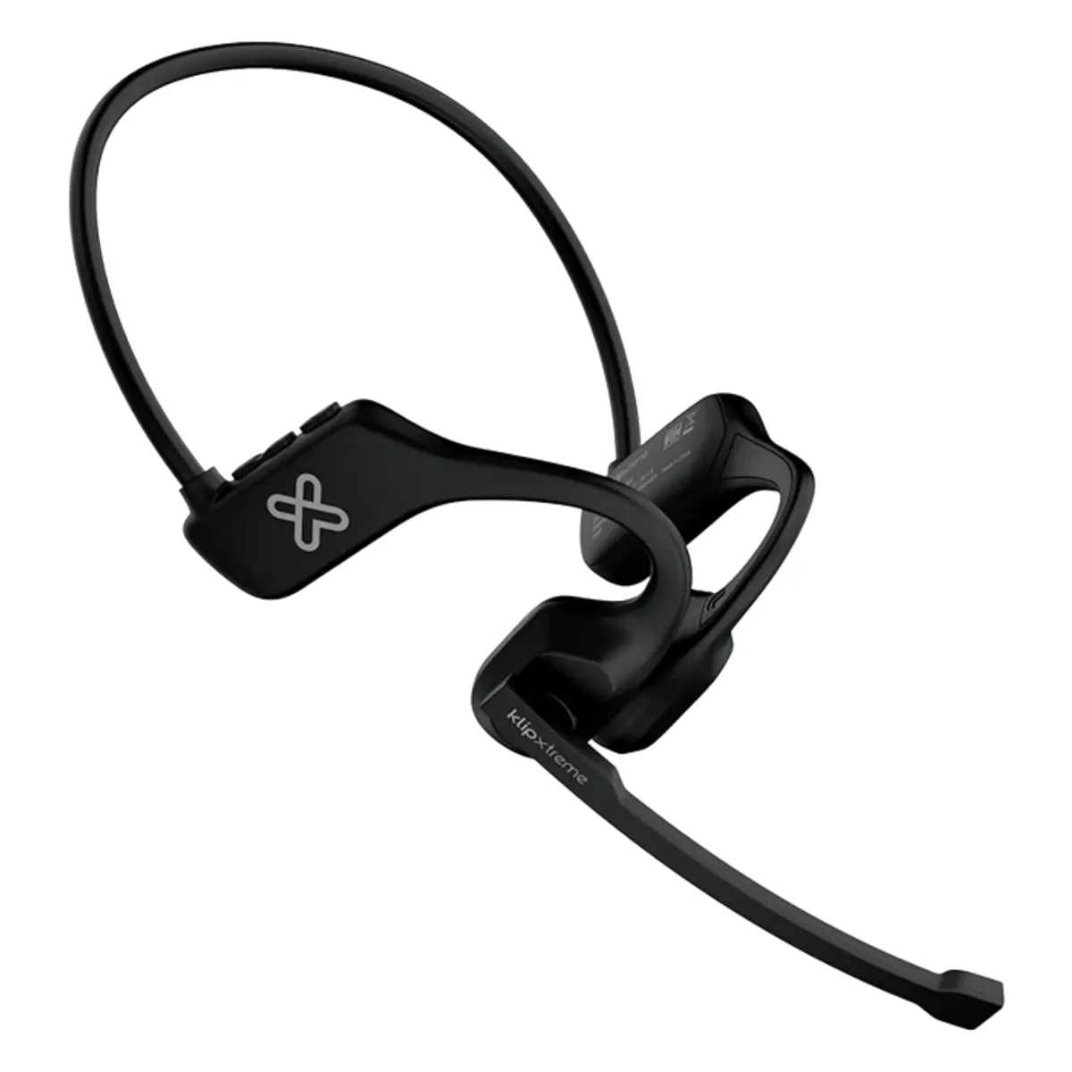 KLIPXTREME - Klip Xtreme KOE-750BK OpenAir COM Audífonos Inalámbricos Open-Ear con Micrófono Boom, Bluetooth 5.3, IPX5, Batería 10H, Carga Magnética, Siri/Google Assistant