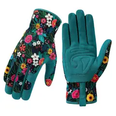 GENERICO - Guantes de Jardinería Mujer Floreado, 1 Par De Guantes.