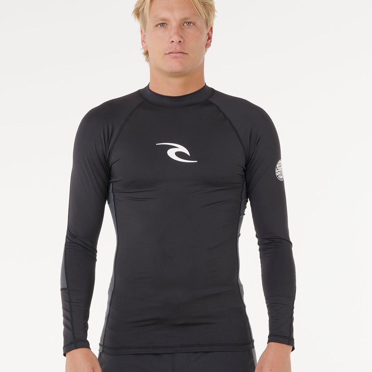RIP CURL - Polera UVP Sunfoam Negro Hombre Rip Curl