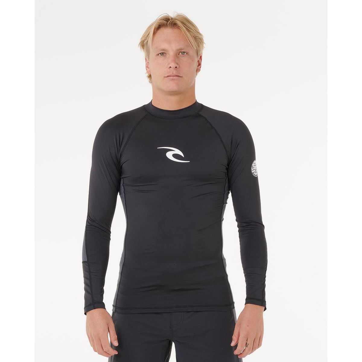 RIP CURL - Polera UVP Sunfoam Negro Hombre Rip Curl