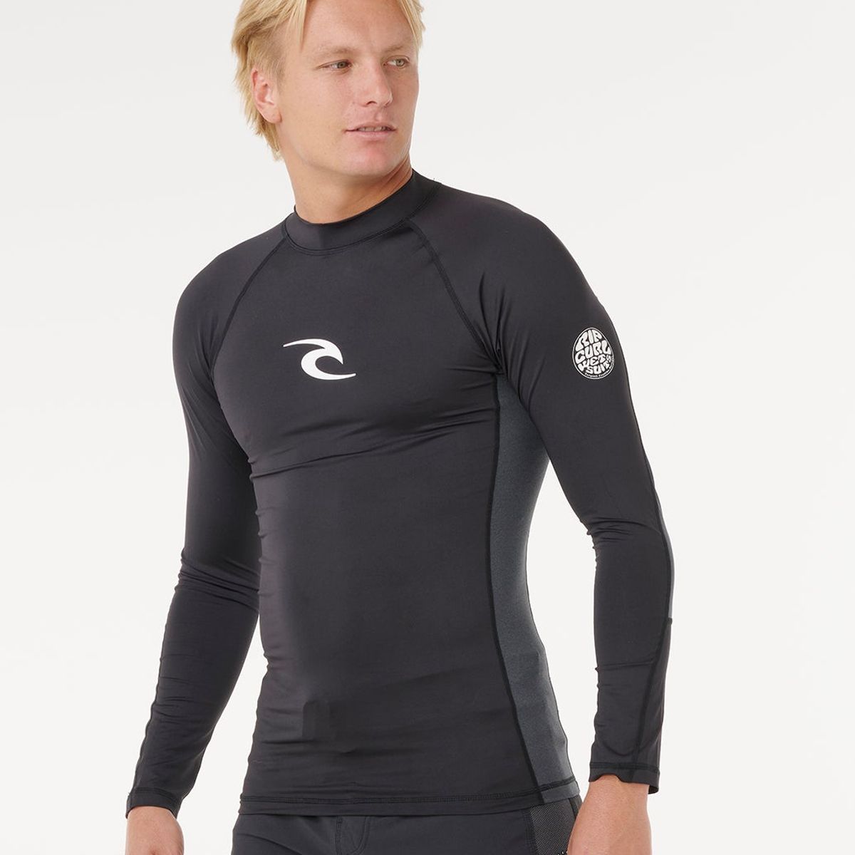 RIP CURL - Polera UVP Sunfoam Negro Hombre Rip Curl