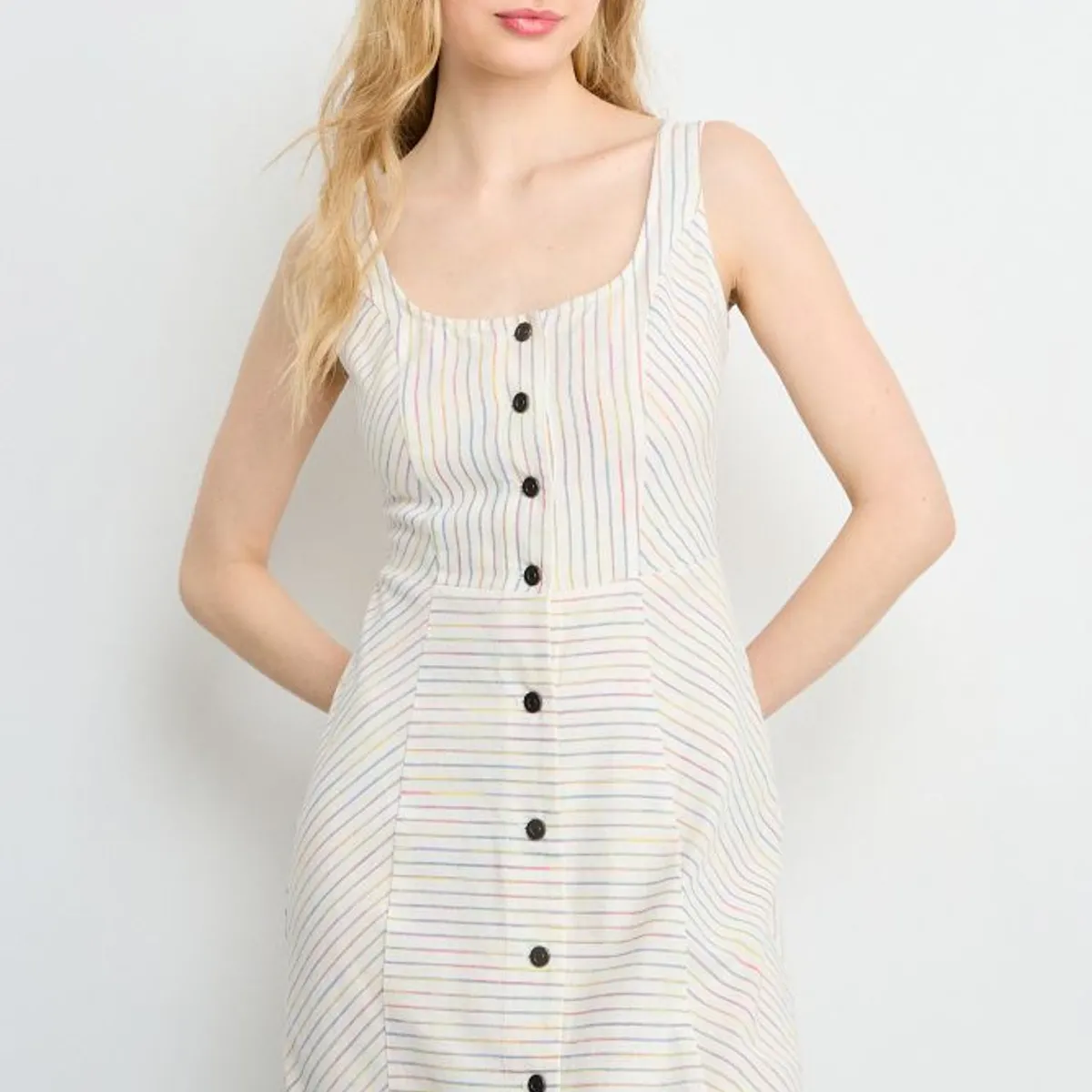 IO - Vestido Fantasia Largo Mujer Crudo Io