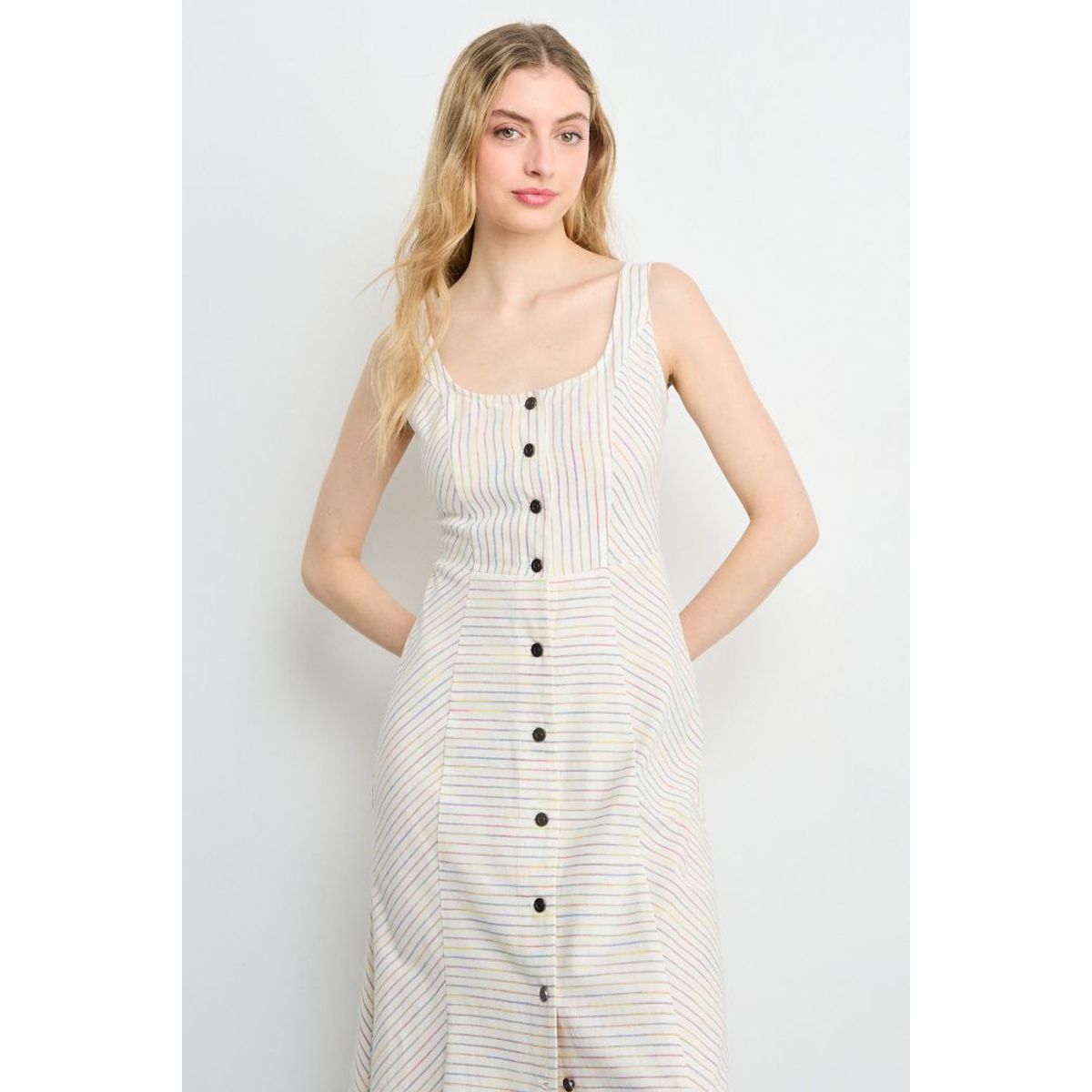 IO - Vestido Fantasia Largo Mujer Crudo Io