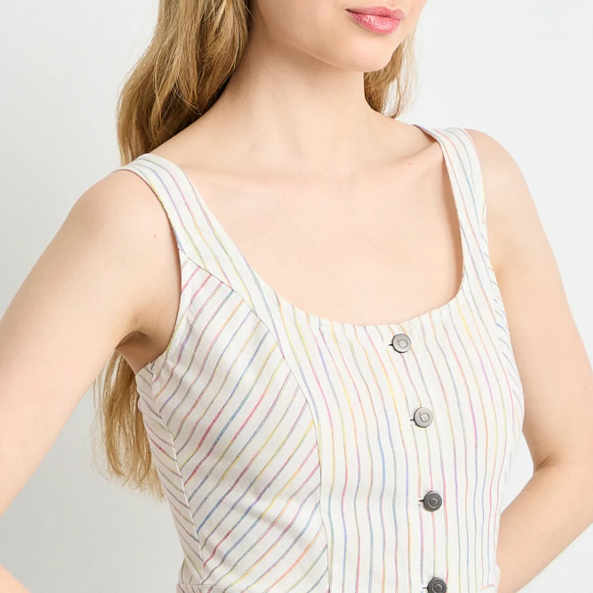 IO - Vestido Fantasia Largo Mujer Crudo Io