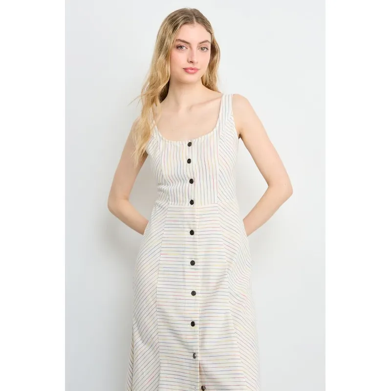 IO - Vestido Fantasia Largo Mujer Crudo Io