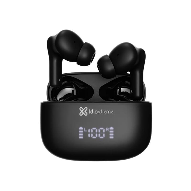 KLIPXTREME - Klip Xtreme KTE-850BK Audífonos TWS Bluetooth 5.4 ANC IPX4 26H Negro