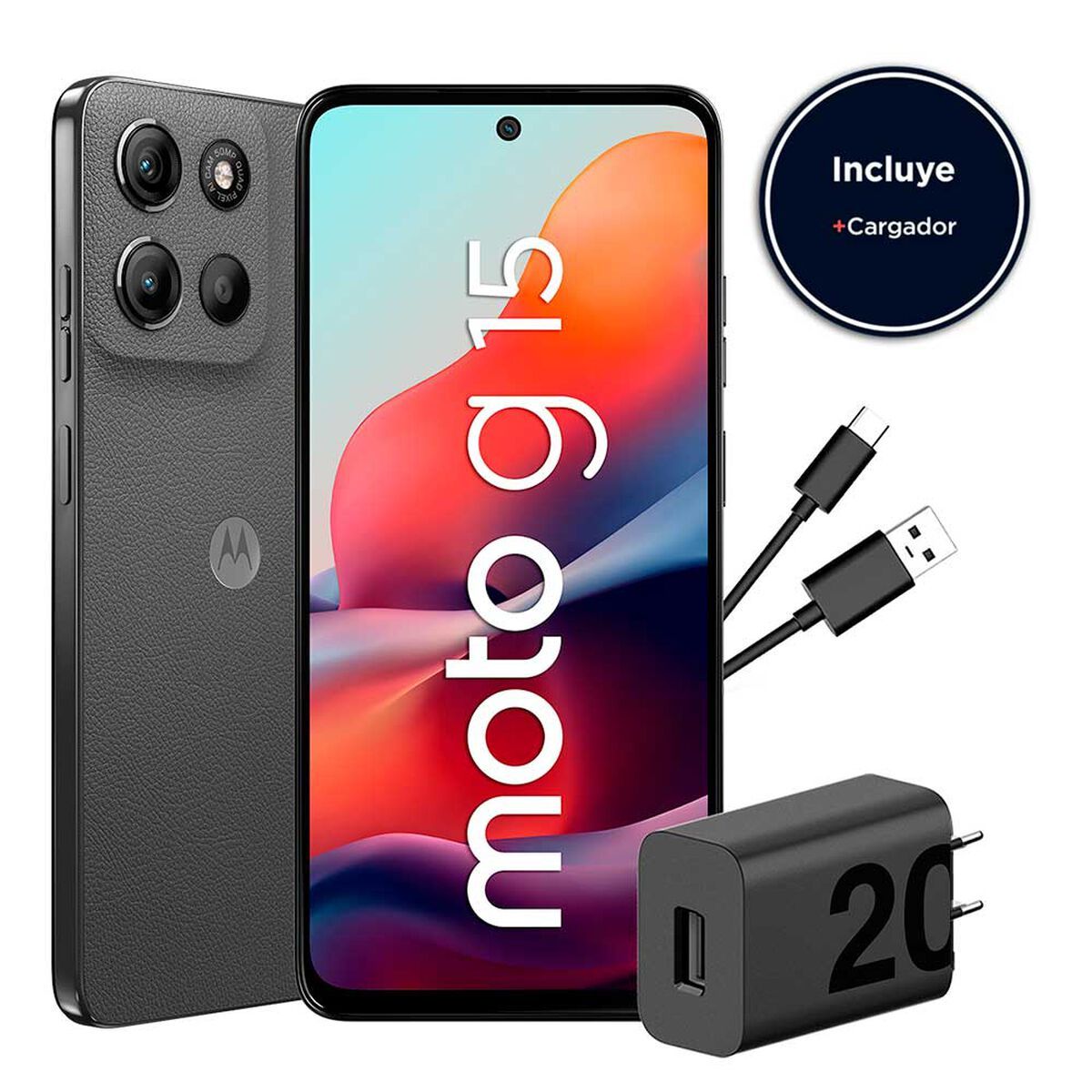 MOTOROLA - Motorola Moto G15 128GB 4GB Gris Liberado Vizium Chile