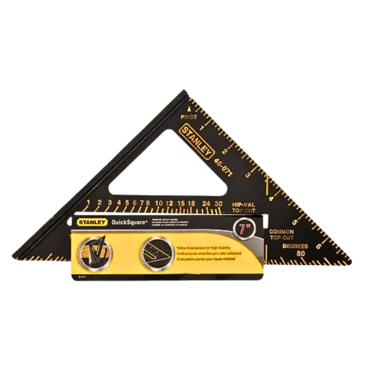 STANLEY - Escuadra de Carpintero Tablaroca Aluminio 18mm Stanley 46071