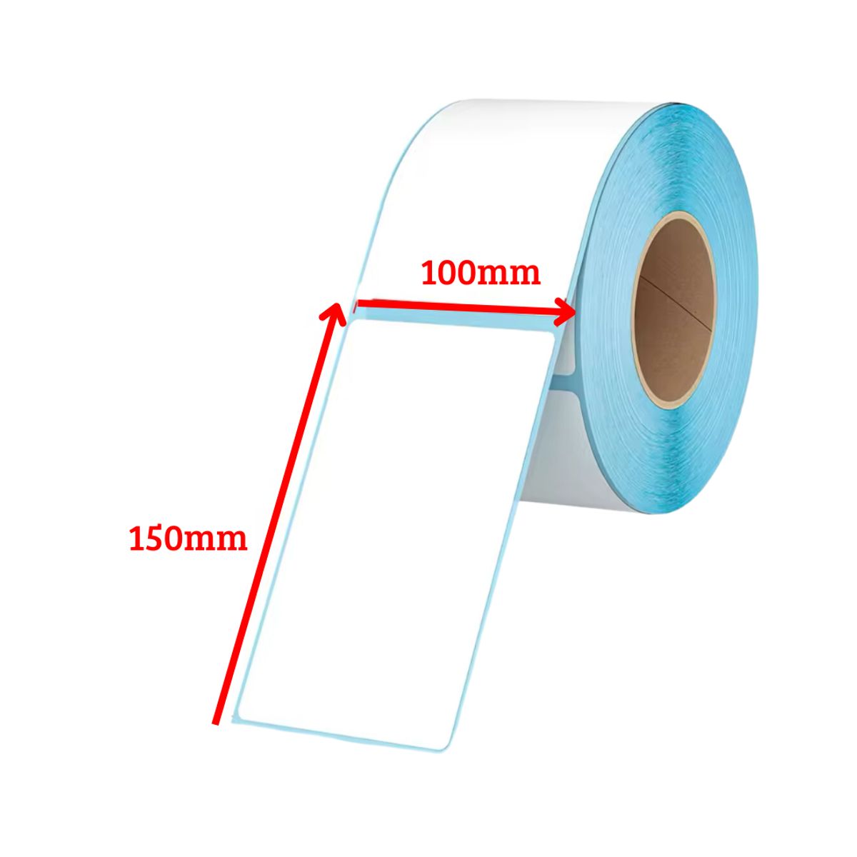 GENERICO - 10 Rollo Etiqueta Térmicas Autoadhesiva 150x100 500 Un/Rollo