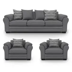 AMERICA DECORA - Living 6 Cuerpos 4+1+1 XL Con Resorte Estructural Grandón Chenille