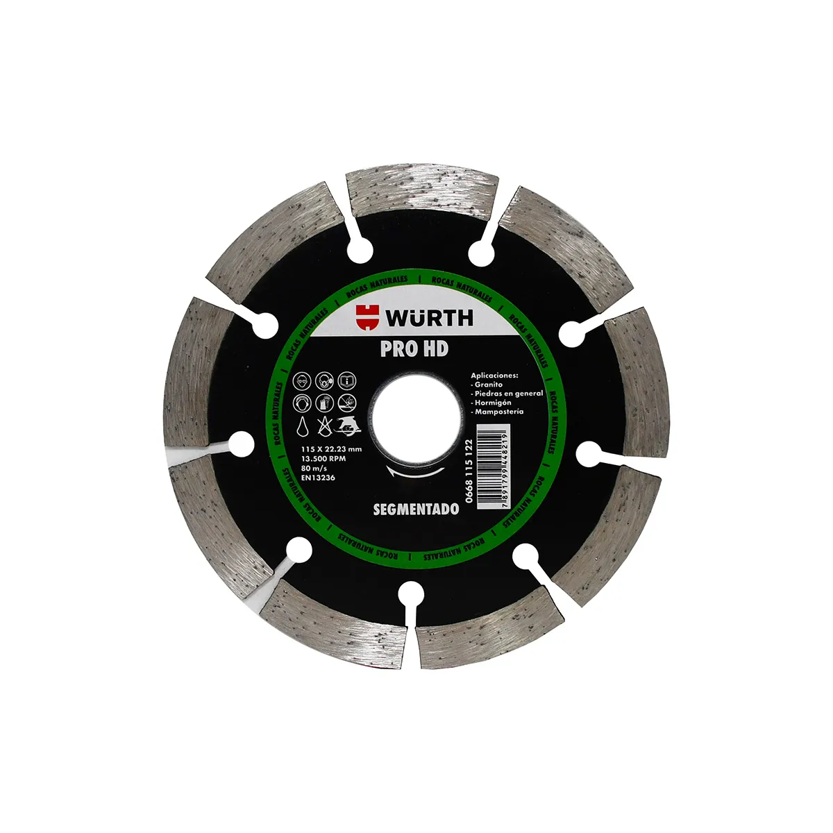 WURTH - Disco Diamantado Würth Pro HD Segmentado 115mm Corte Preciso