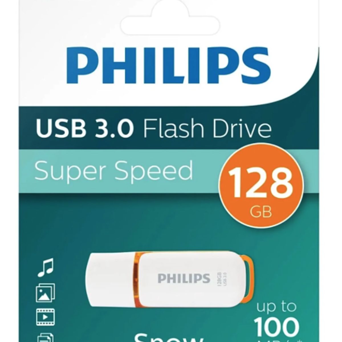 PHILIPS - Pendrive Snow USB-A 3.0 128GB Philips