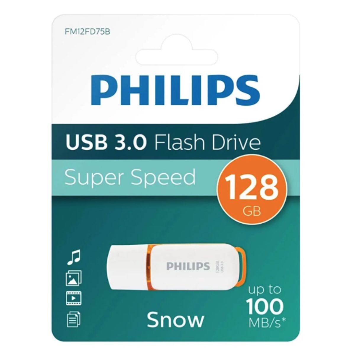 PHILIPS - Pendrive Snow USB-A 3.0 128GB Philips
