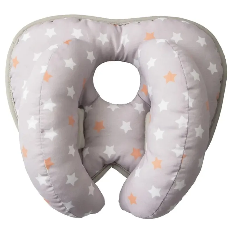 GENERICO - Cojín Almohada Paseo del Bebé Coche- Silla de Auto GRIS ESTRELLAS