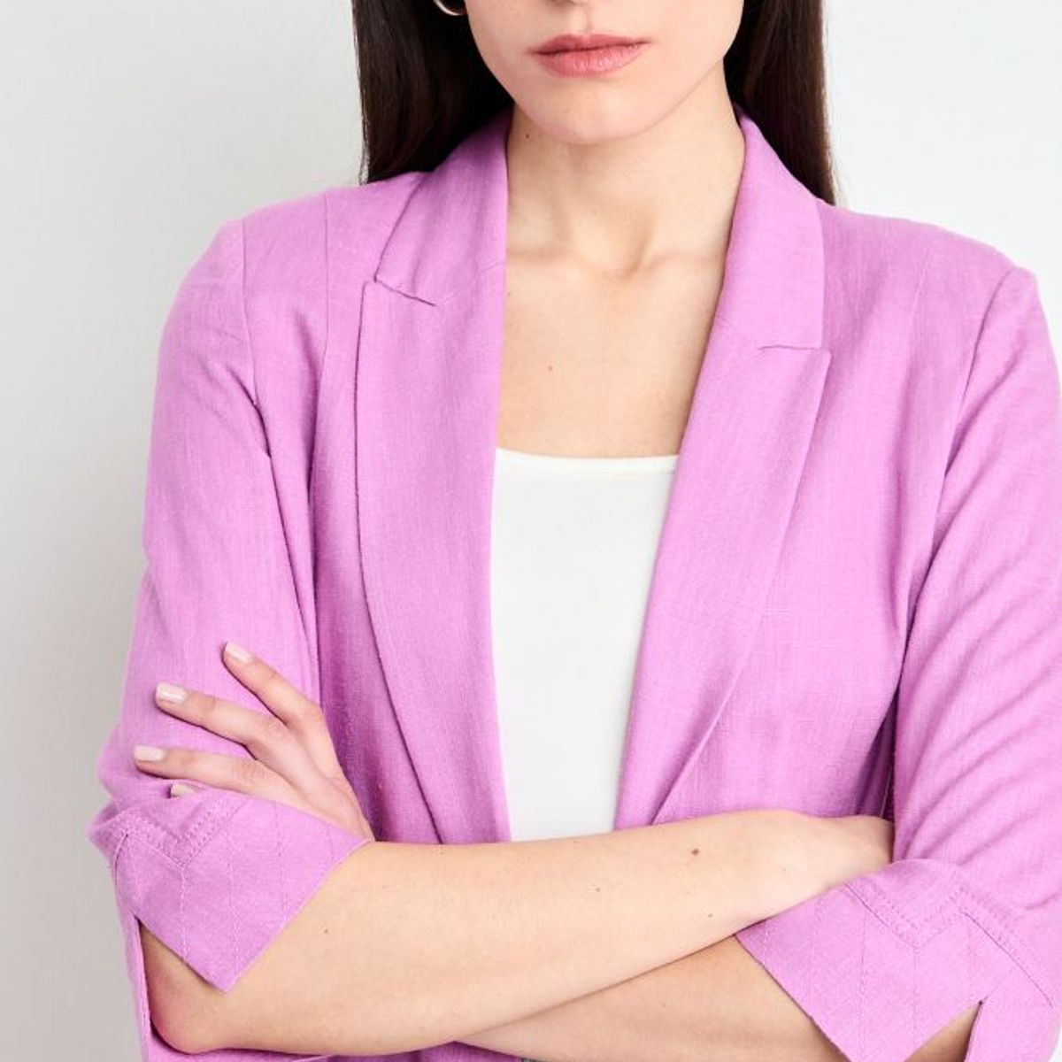 IO - Blazer Liso Mujer Fucsia Io