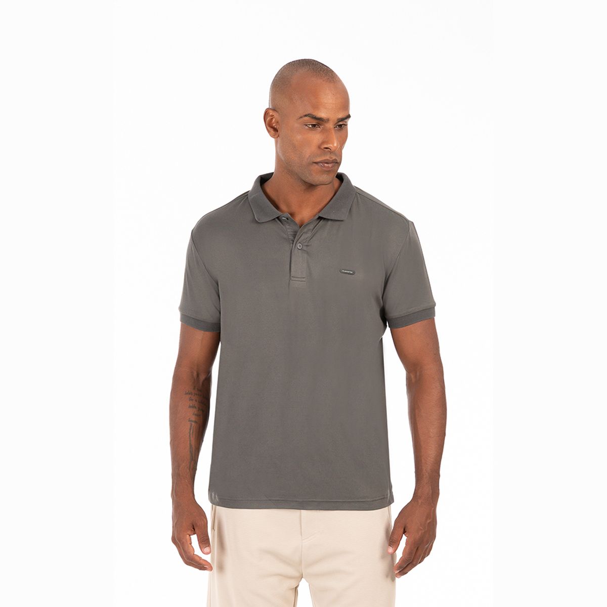 GANGSTER - Polera Polo Mont Gris Gangster