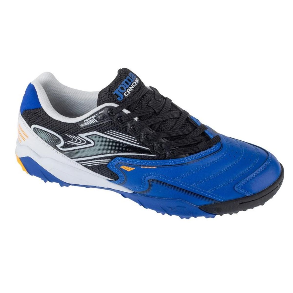 JOMA - Zapatilla Fútbol Turf Hombre Cancha Azul Negro Joma