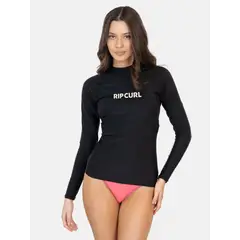 RIP CURL - Polera UVP Motion Negro Mujer