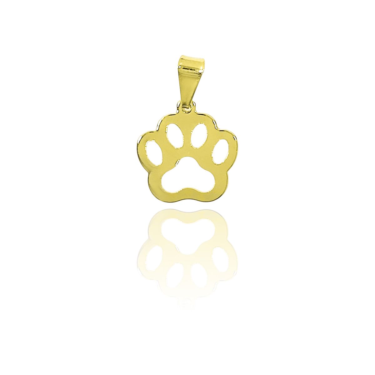 COGGIOLA - Colgante Huella Perro Calada Enchapado Oro 18K
