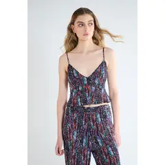 IO - Blusa Sin Mangas Negro Mujer