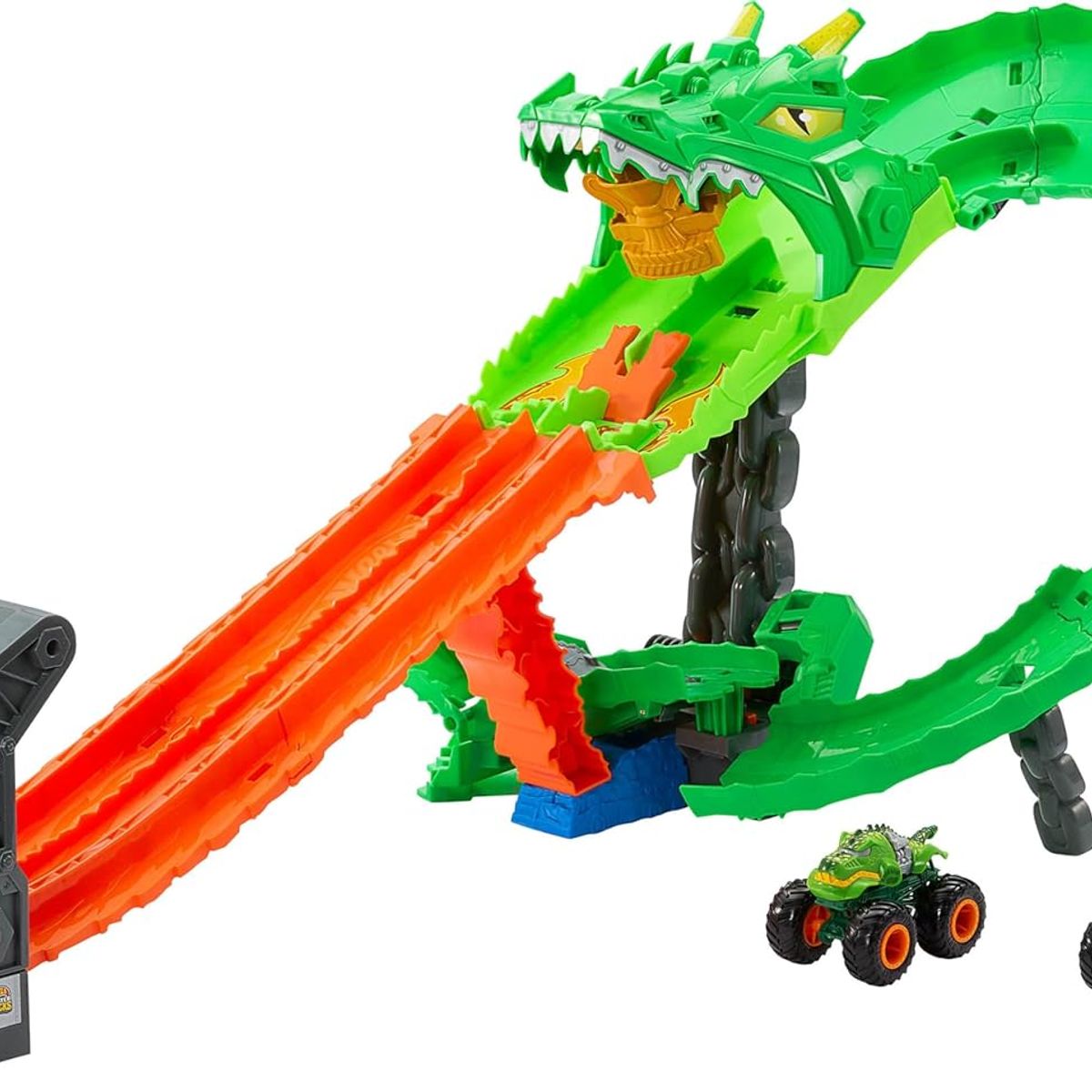 HOT WHEELS - Hot Wheels Monster Trucks Tiburones Vs Dinosaurios