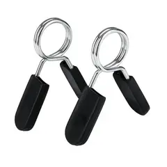 GENERICO - Par Abrazaderas Clips Resorte Para Barra Pesas 30mm