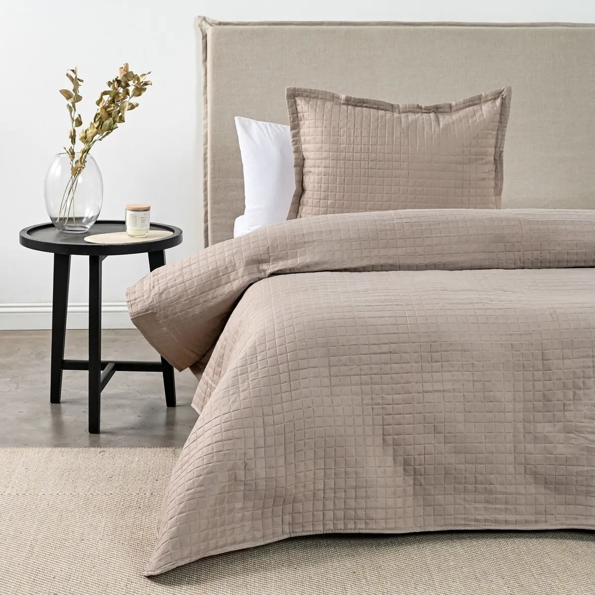 CANNON - Quilt Cannon Af Liso 15Plazas Roller Taupe