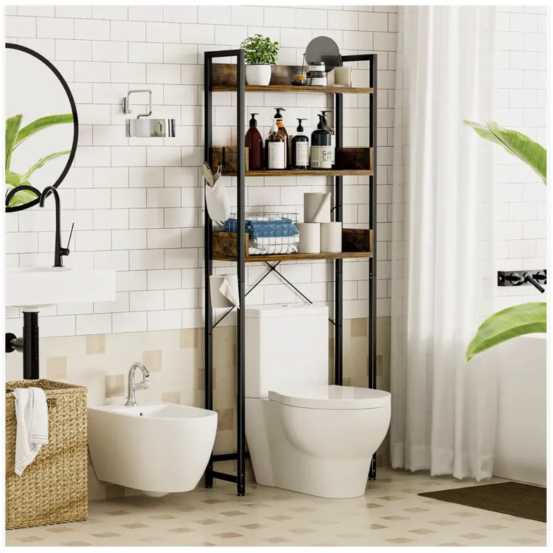 HOMER DESIGN - Organizador Mueble Para Baño Estante Rack 162x23x63cm